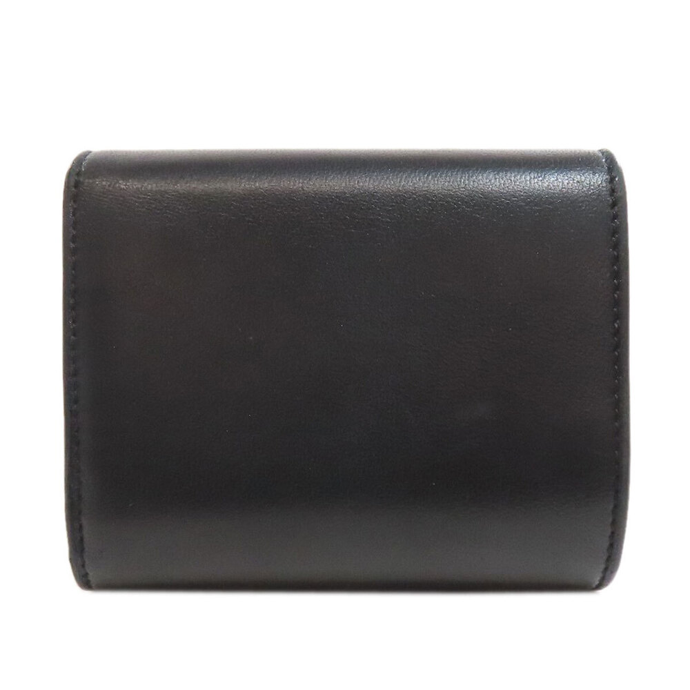 Celine Wallet Leather Flap Triomphe Bifold